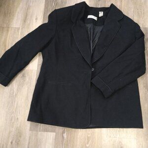 Amanda Smith Navy Wool Blazer 18W